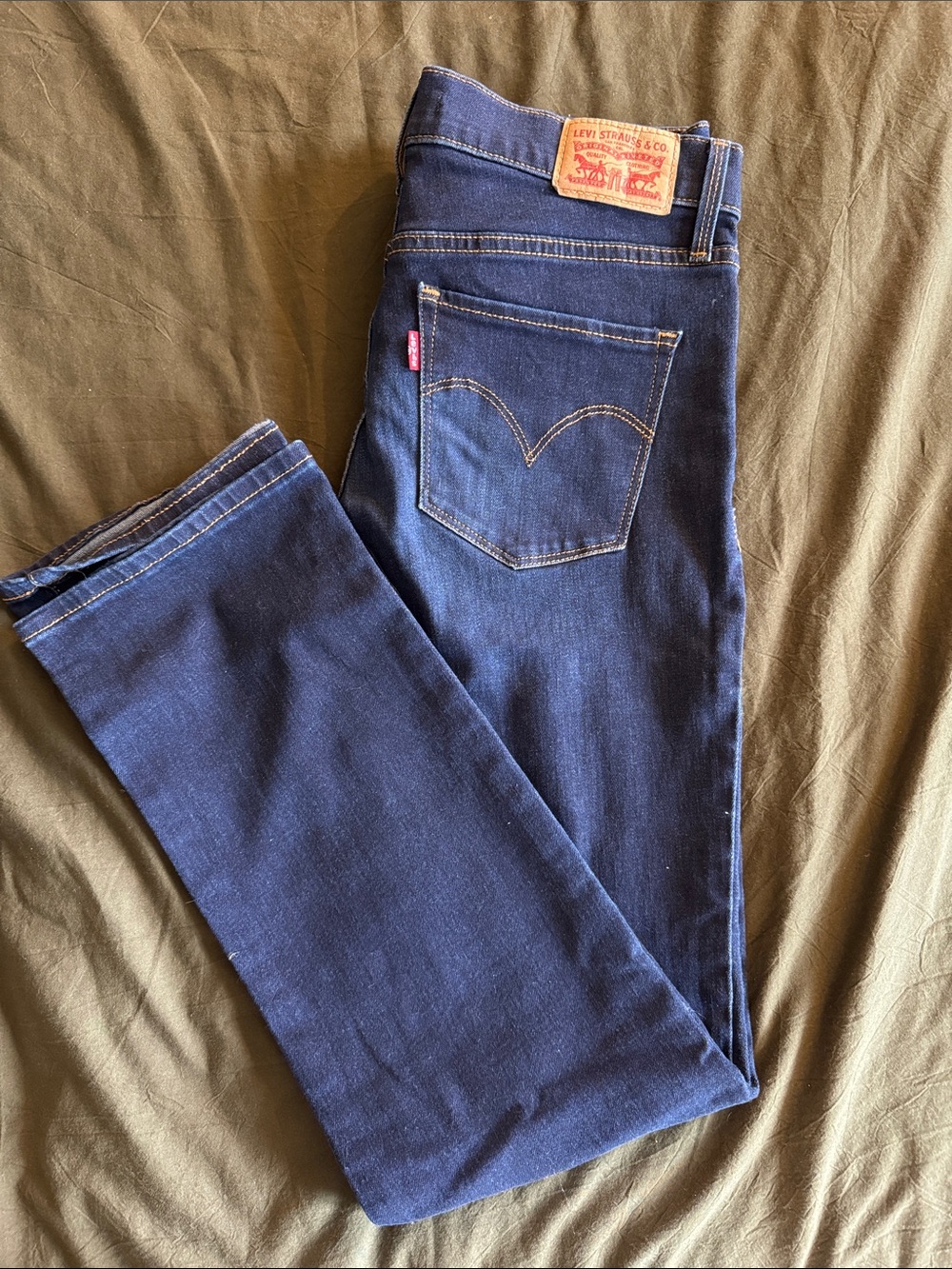 Levi's Dark Blue Straight-Leg Jeans